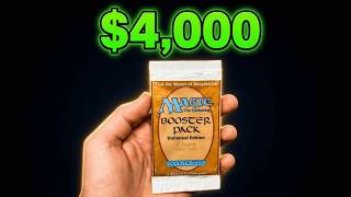 Opening a 4 000 MTG Unlimited Booster Pack