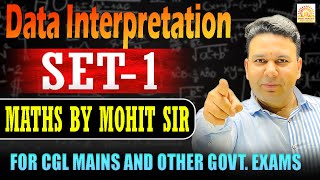 SSC CGL Mains Maths 🔥 Data Interpretation SET-1 | DI Tricks by Mohit Sir
