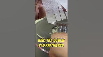 Kiểm độ bén sau khi mài kéo cắt tóc tại Quang 3S 101 Hoàng Ngân 0961455991