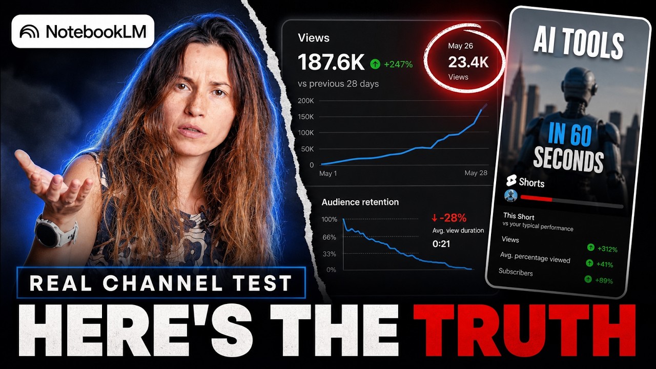 NotebookLM Makes Shorts Now — I Tested It on a Real Channel. Here's the Truth.