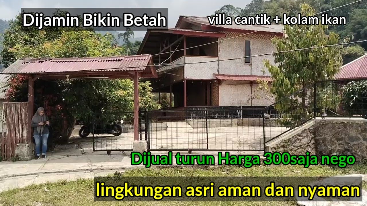 Villa cantik di jual murah saja 300jt nego tanah Luas suasana adem ayem 