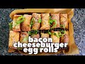 The BEST Bacon Cheeseburger Egg Rolls | CarnalDish