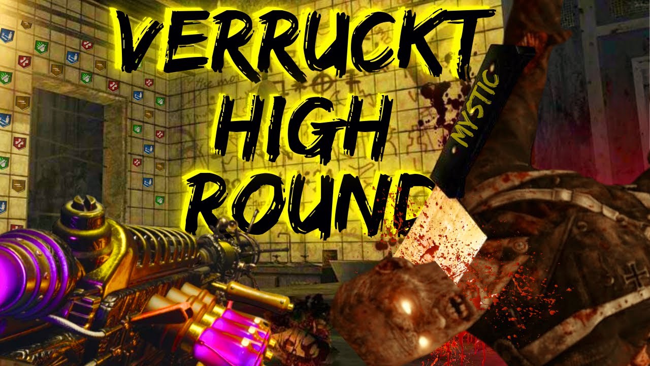 BLACK OPS 3 ZOMBIES "VERRUCKT" ROAD TO HIGH ROUND WORLD RECORD BEST STRATEGY GUIDE!
