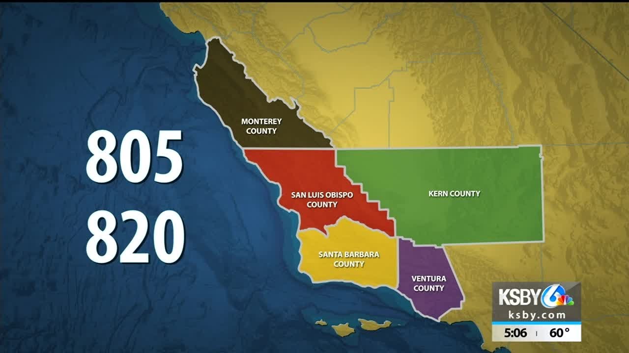 805 area code map 10 Digit Dialing Begins Saturday For 805 Area Code Youtube