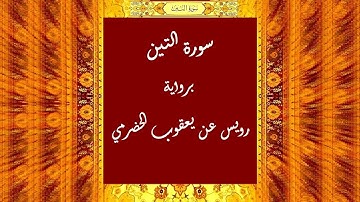 سورة التين برواية رويس