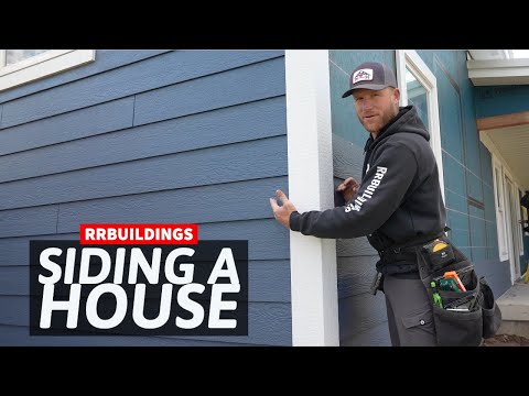 Video: Finishing the siding of a wooden house outside: technology, materials and tools. Siding installation