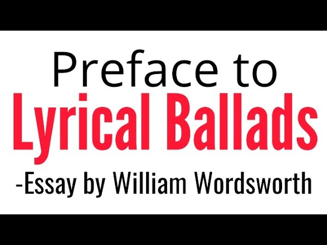 william wordsworth preface