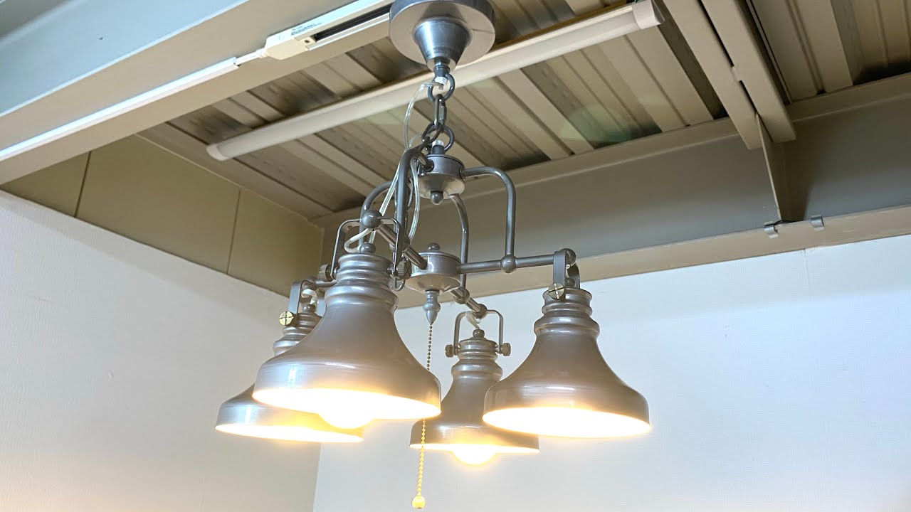 ★ RUSTY 4 CUP LIGHT インダストリアル ペンダントライト シーリングライト 天井照明 シルバー ラスティ カフェ 照明 ライト ★26022001Y