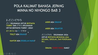 Learn japanese - minna no nihongo I chapter 3