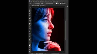 Easy Photoshop Tips How To Apply And Blend Two Different Colors On A Portrait