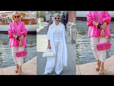 МОДНЫЕ БРЮКИ ДЛЯ ЖЕНЩИН ЗА 50💕 LOOKS WITH TROUSERS FOR ELEGANT WOMEN