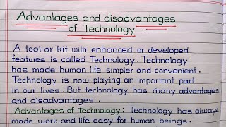 Advantages and disadvantages of Technology || 20 advantages and disadvantages of technology