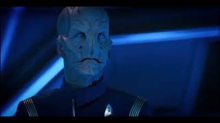 Saru confronts L'Rell (Star Trek: Discovery S1E12 ''Vaulting Ambition'')