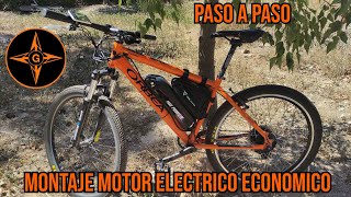 MONTAJE KIT ECONOMICO DE BICICLETA ELECTRICA YOSE POWER PASO A PASO / GINESSOT
