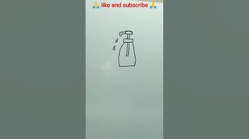 🧴 Easy Hand Sanitizer Drawing | Step by Step Drawing #shorts #shortsfeed