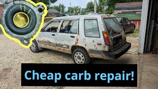 Cheap + easy Toyota Tercel wagon carb repair!