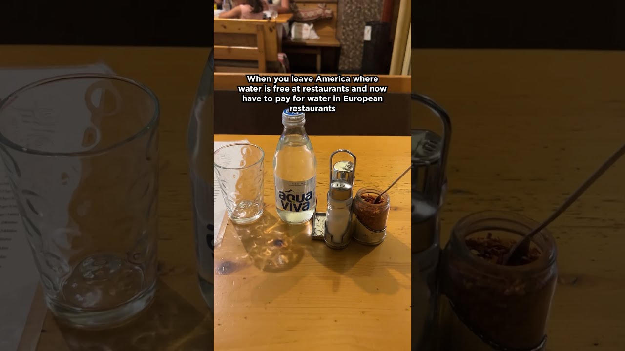 The pain of paying for water at restaurants