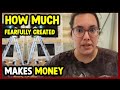 How much fearfully created makes money on youtube 2024