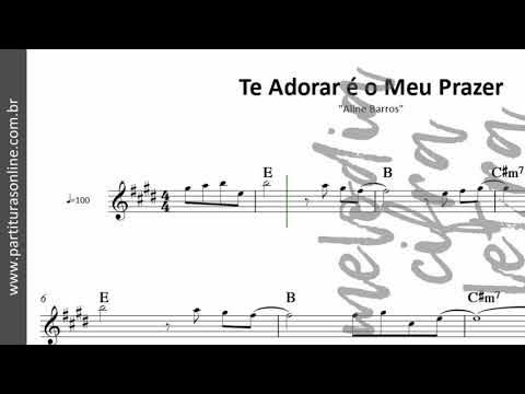 Super Partituras - Te Adorar é o Meu Prazer (Aline Barros), com cifra