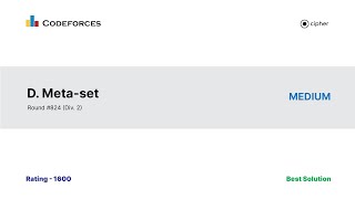 D. Meta-set -- Codeforces Round #824 (Div.2) C++ Solution