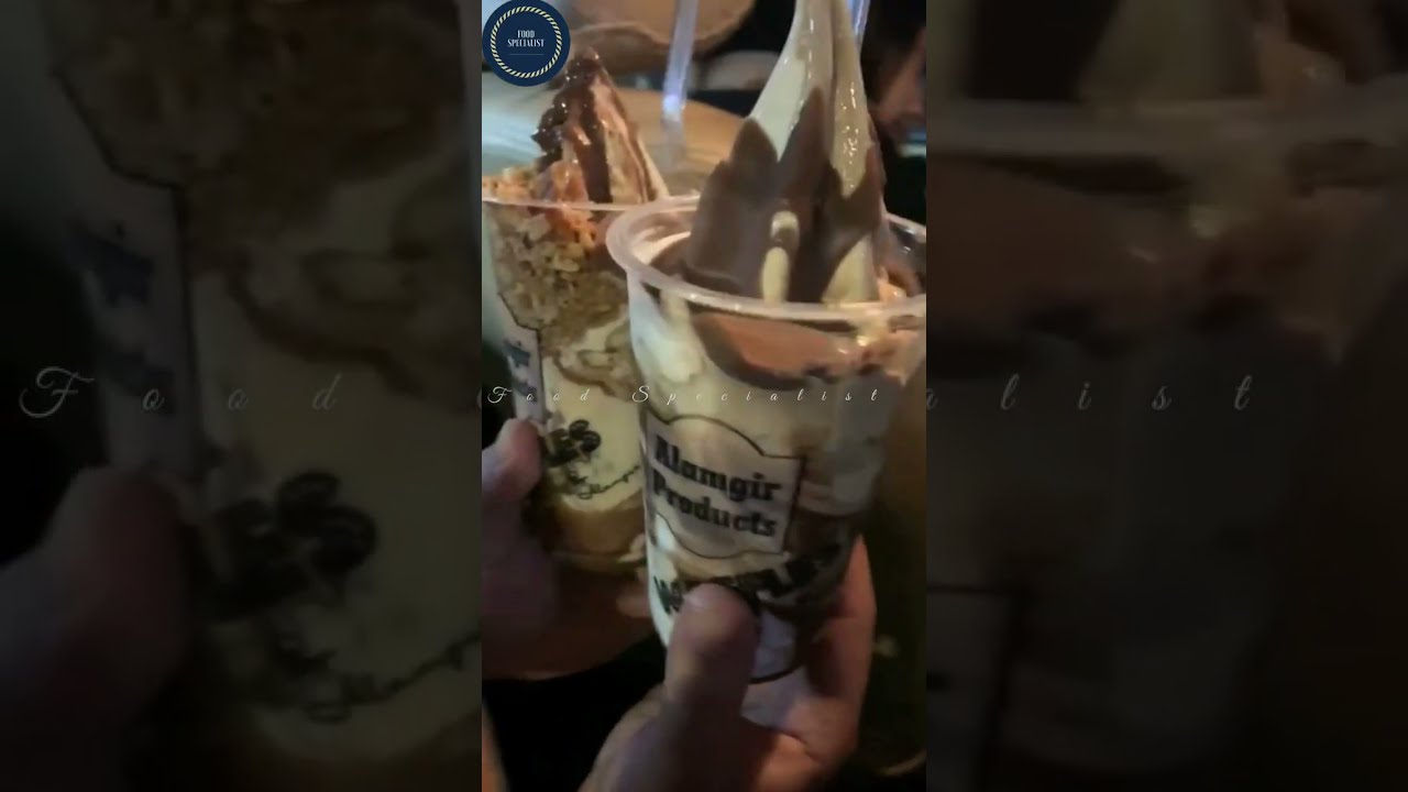 Waffles cone icecream Alamgir special icecream Best icecream in