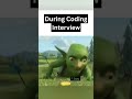 Coding interviews be like... 💀⚔️ #dsa #tech #technology #developers #team #teamwork #trainee#mistake