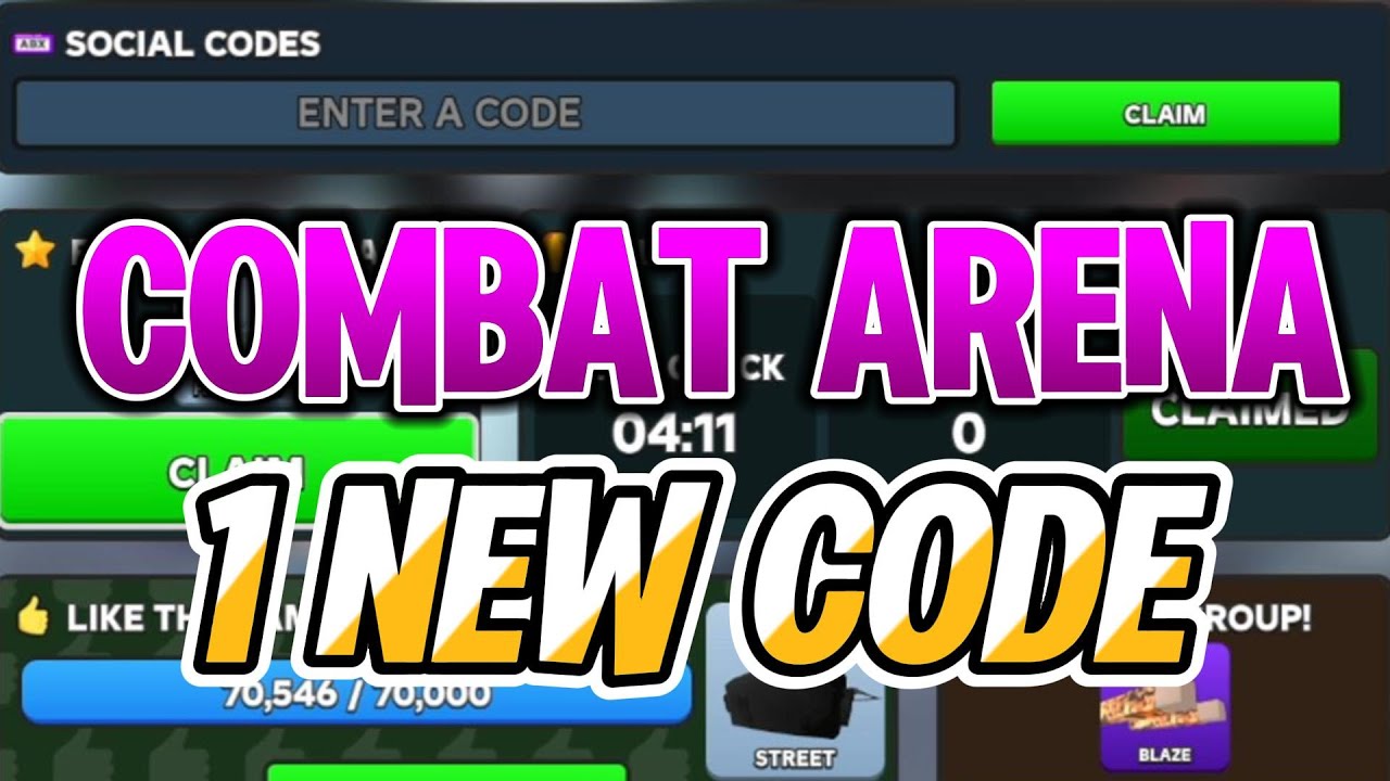 *APRIL 22* Combat Arena 1 NEW CODE - YouTube