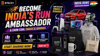 Become India Runs Ambassador 2026 || Earn Cool Swags & Goodies || Do Share & Win || Hurry Up