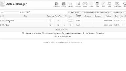 Joomla tutorial - How to edit the article in the Backend