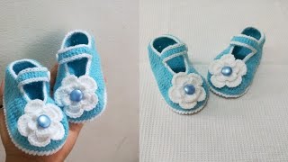 Crochet Baby Booties ।। बच्चों के लिए सेंडल बनाए क्रोशिया से ।। Radhe Radhe