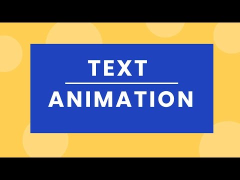 Awesome Text Animation using HTML and CSS