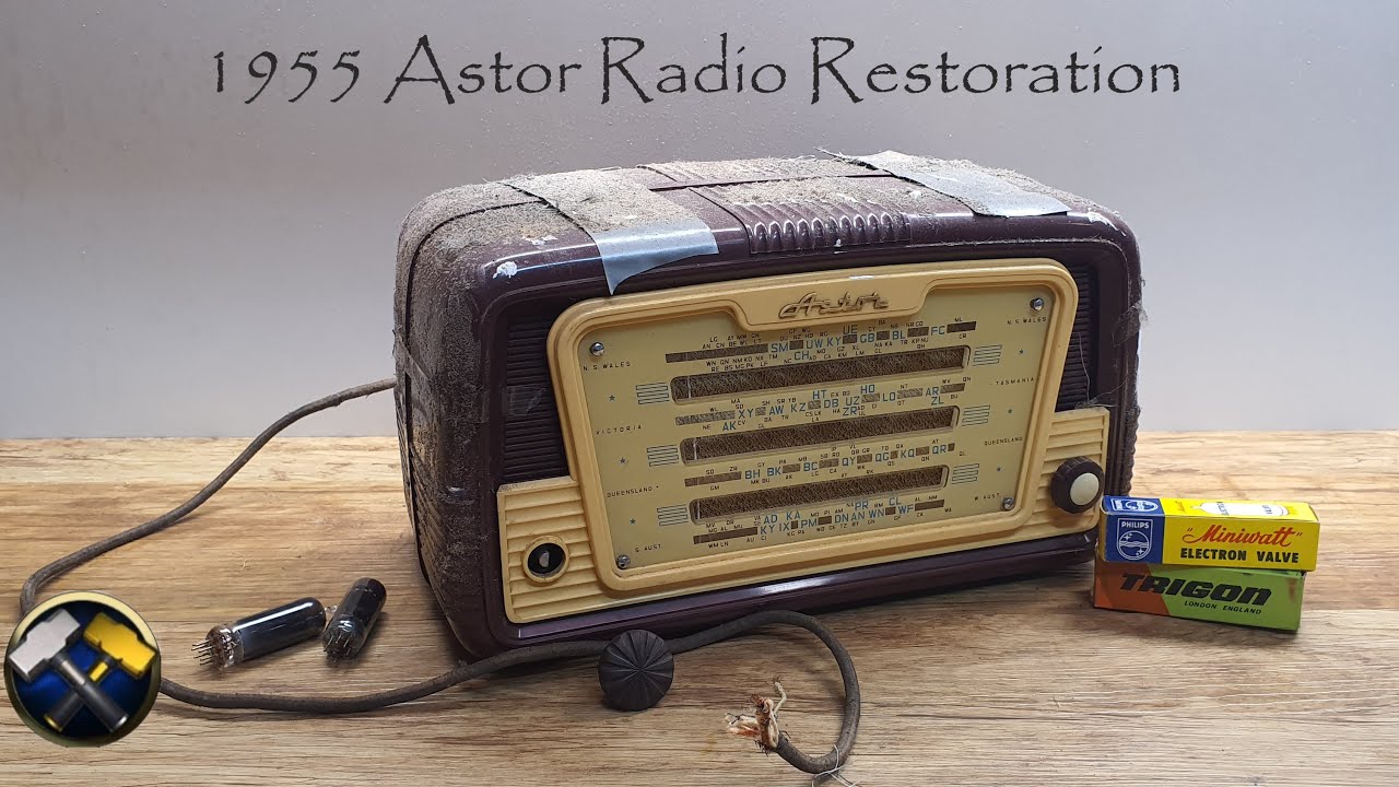 1955 Astor Radio Restoration YouTube