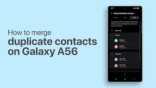 How to Merge Duplicate Contacts on Galaxy S25