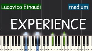 Ludovico Einaudi - Experience Piano Tutorial | Medium