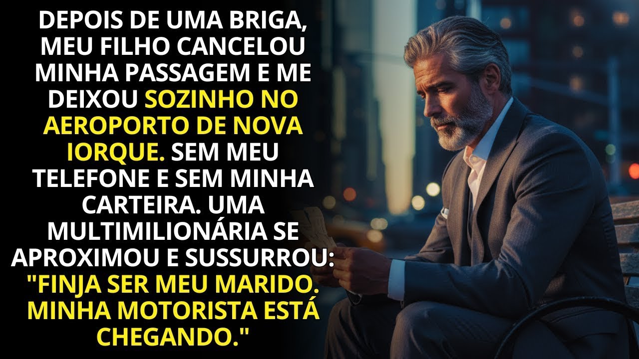 Meu filho cancelou minha passagem e me abandonou em Nova Iorque… até uma multimilionária mudar tudo.