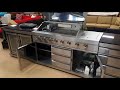 Modular 5 Piece Island Electric and Natural Gas Propane BBQ Outdoor Grill with Wine Refrigerator Modular 5 Piece Island Electric and Natural Gas Propane BBQ Outdoor Grill with Wine Refrigerator