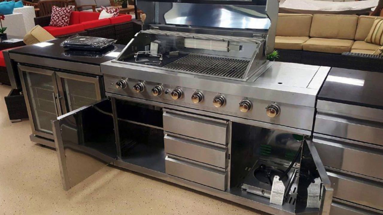 Modular 5 Piece Island Electric And Natural Gas Propane Bbq Outdoor Modular 5 Piece Island Electric And Natural Gas Propane Bbq Outdoor Grill With Wine Refrigerator