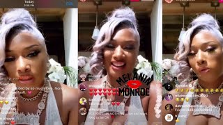 Meg Thee Stallion GOES LIVE ON IG & ExplainS THE REAL (FULL LIVE) (EMOTIONAL)