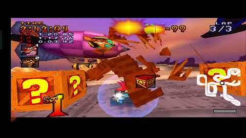 Play Game CTR Crash Team Racing PS 1 Adventure - Pinstripe