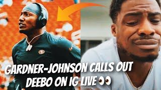 Lions Chauncey Gardner-Johnson CALLS OUT 49ers Deebo Samuel on IG Live after beefing all day 👀