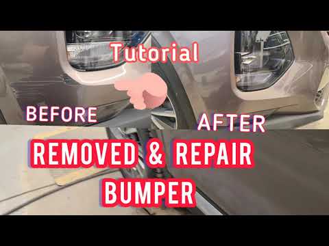 Remove and repair bumper, Hyundai Kona