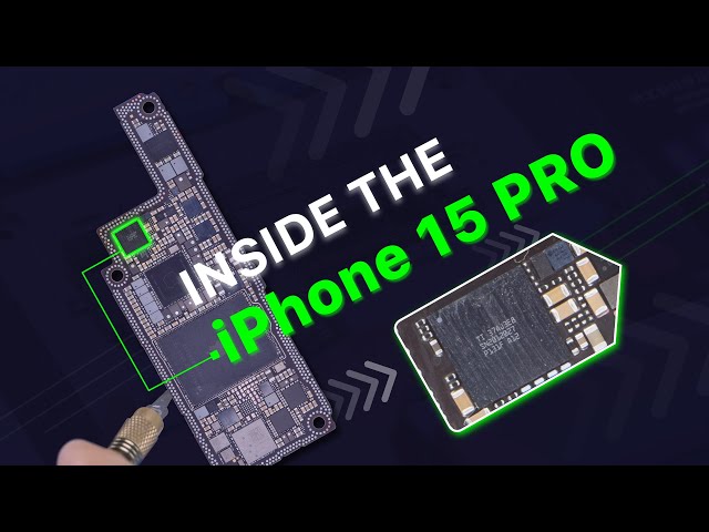 iPhone 15 Pro Motherboard Analysis with split and reballing tips class=