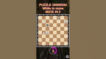 Chess puzzle series 🧩1500/5334 #chess #puzzle #learnchesstactics #magnuscarlsen #polgar #chessbooks