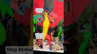 Jurassic World Stop Motion - The Hobbit Dragon Smaug Middle Earth Fire Drake Edit #shorts