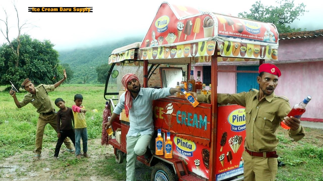 Ice Cream 🚔 POLICE DARU SUPPLY Part - 7 | Funniest Fun Top New Comedy Video 2025 🤣Top New Viral Fun