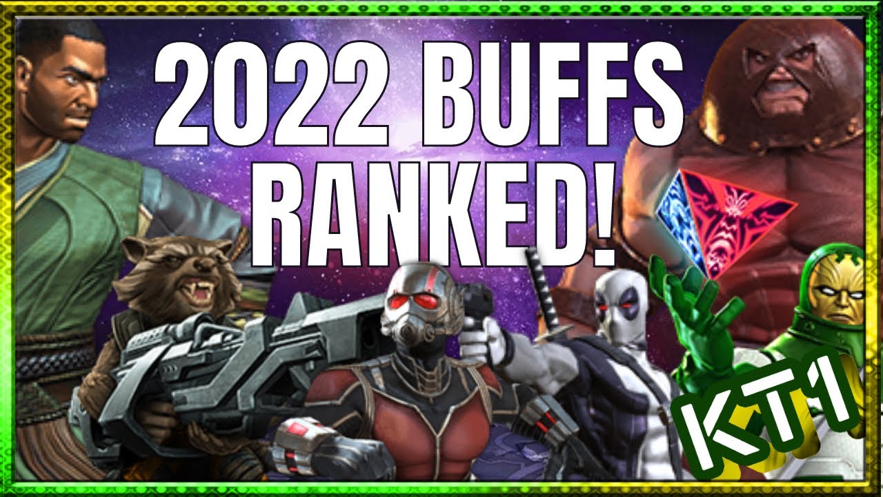All 2022 Champion Buffs Ranked! MCOC Ranking Series! Part 1! December