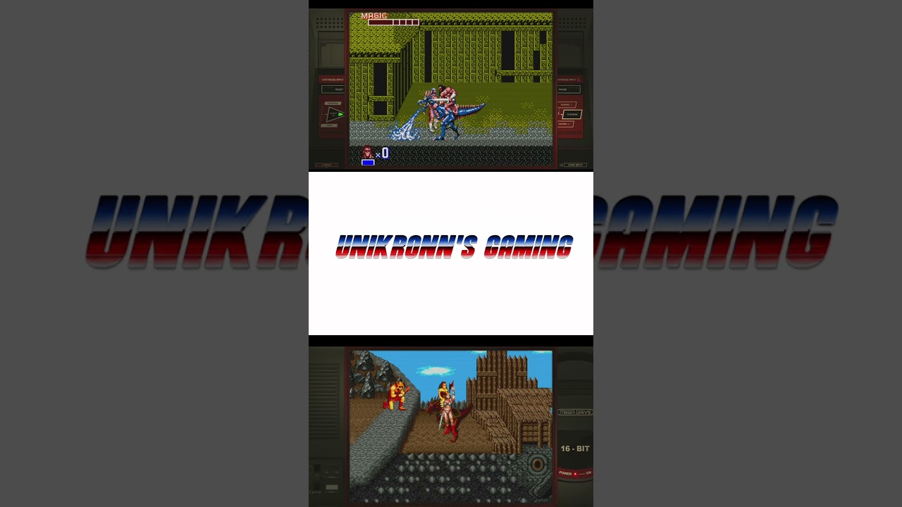 Golden Axe 16-bit Vs 8-bit 