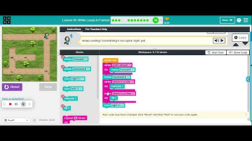 While Loops in Farmer- Level 14 (Video 3)