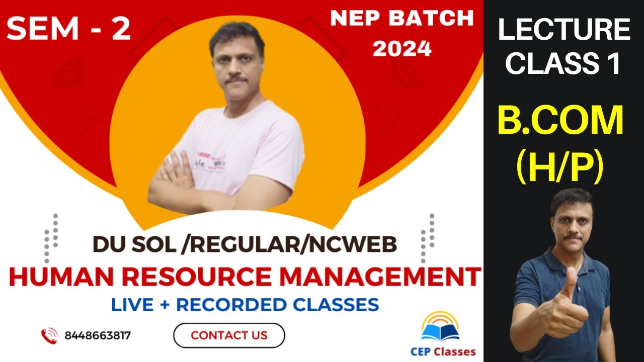 Human REsource Management Class Sem 2 Introduction | HRM Semester ...