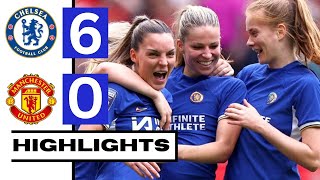 Chelsea vs Manchester United 6-0 | All Goals & Highlights 2024 | Women's Premier League